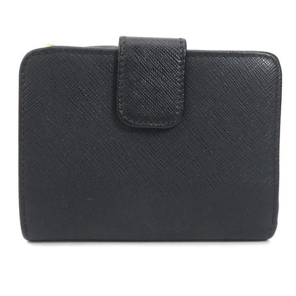 Prada Wallet Fold leather long Black - Picture 1 of 4